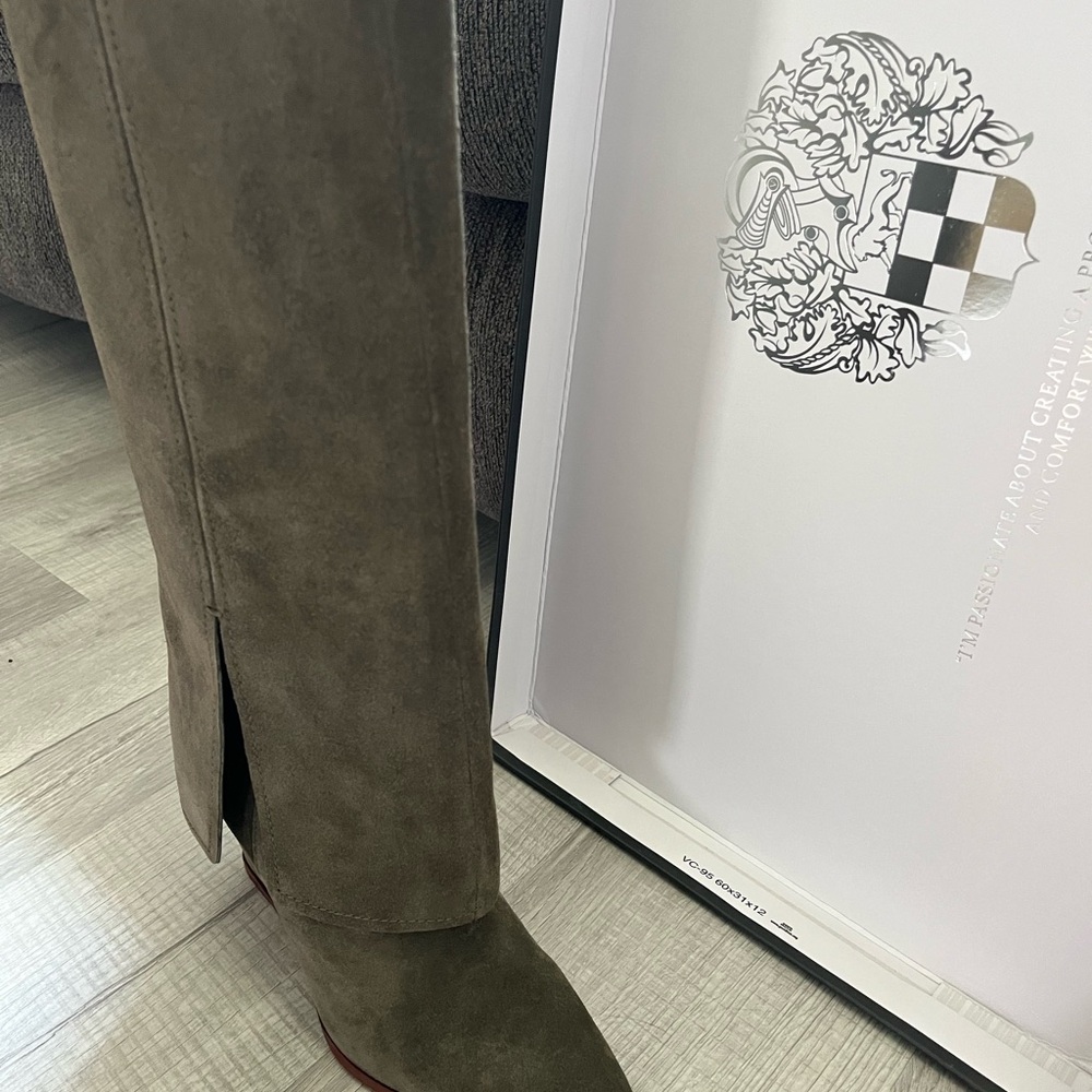 Vince Camuto Green Over the Knee Boots